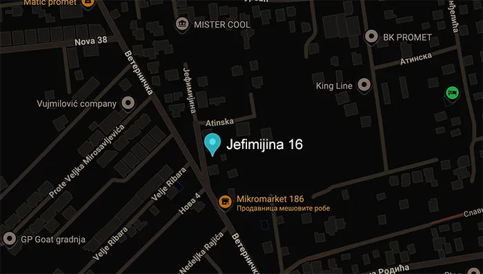 Jefimijina 16 mapa - Trianon