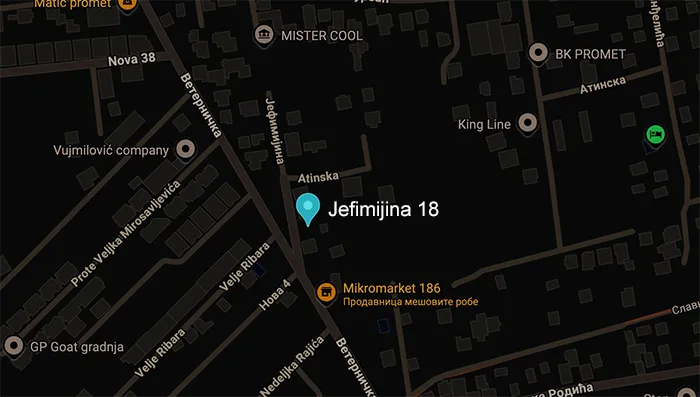 Jefimijina 18 mapa - Trianon