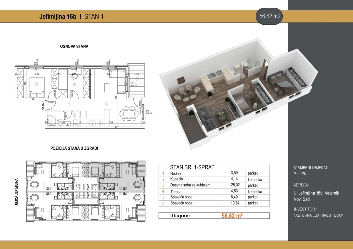 Jefimijina 16 B-S1 - Trianon