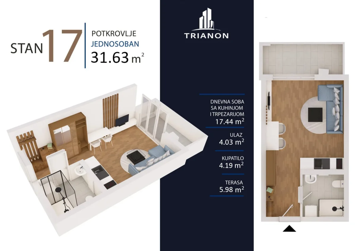 Temerinski put - stan 17 - Trianon