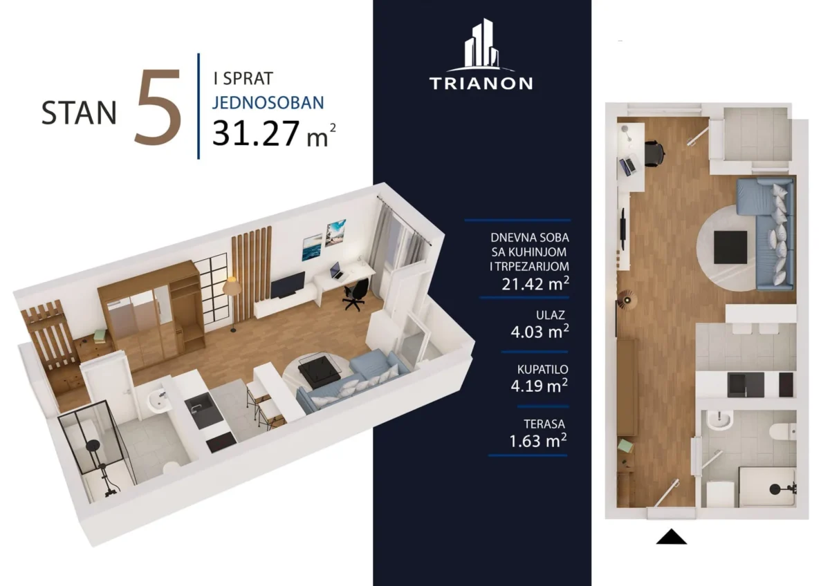 Temerinski put - stan 5 - Trianon