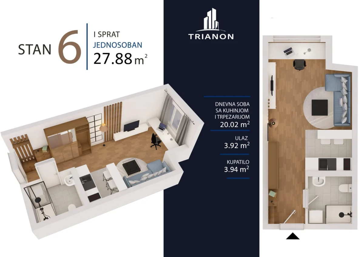 Temerinski put - stan 6 - Trianon
