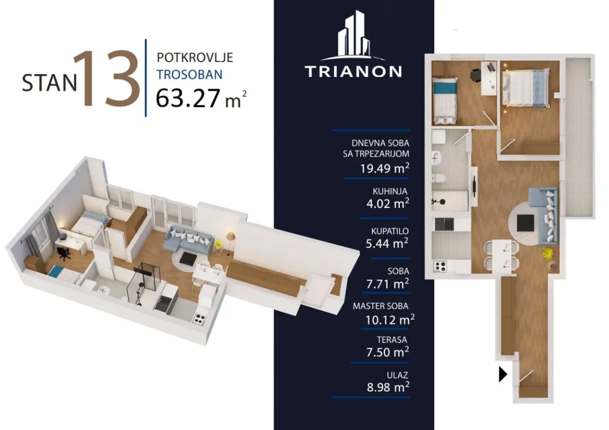 Temerinski put - stan 13 - Trianon